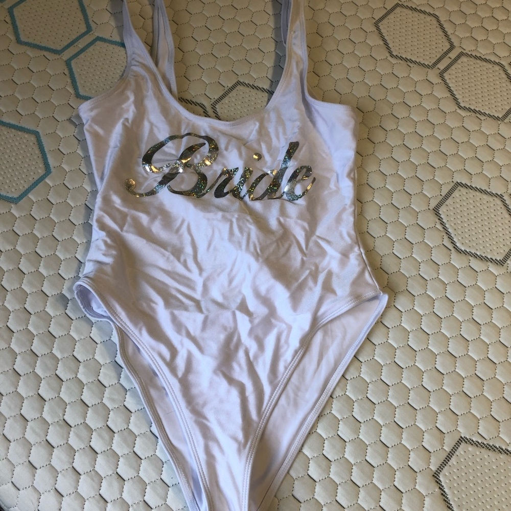 Brand new with tags Bride white one piece bikini